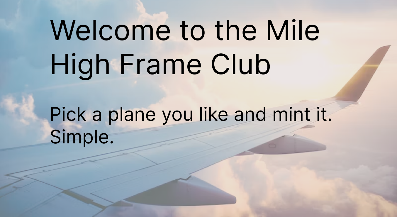 Mile High Frame Club